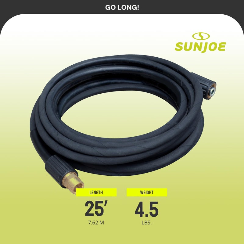 Sun Joe SPX-25HD 25 Ft Heavy-Duty Pressure Washer Extension Hose, M22-15 MM Connectors, Compatible with Sun Joe SPX Series (Except SPX4003), Manufacturer Original - Image 4